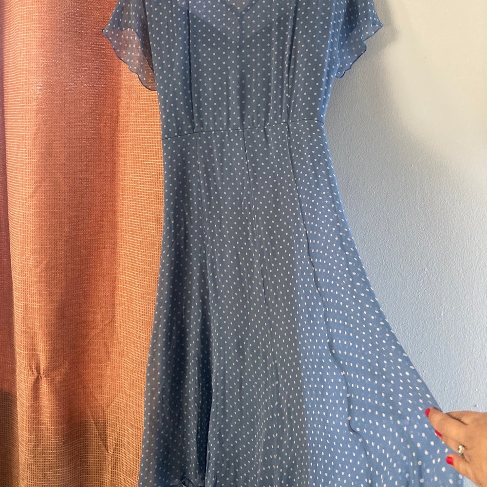 Dreamy Polka Dot Baby Blue Dress